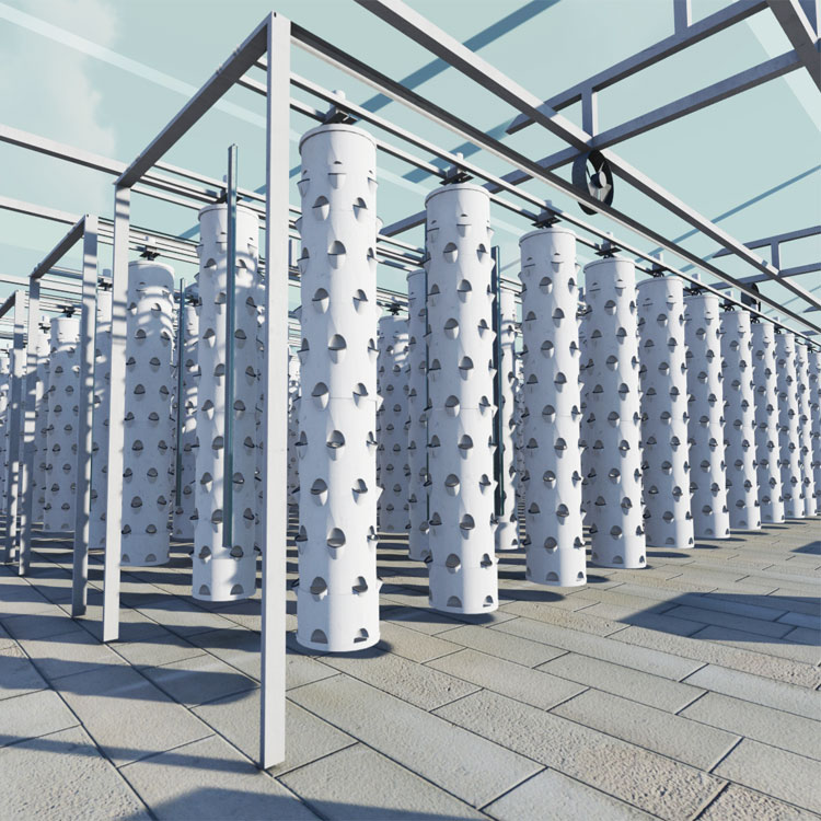 Hydroponic Tower - Intelligente hängende Säule, hydroponischer rotierender Turm,