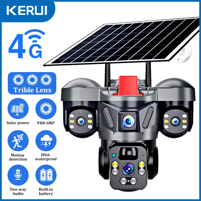 Garden Camera - KERUI V380 Pro Outdoor PTZ 6MP